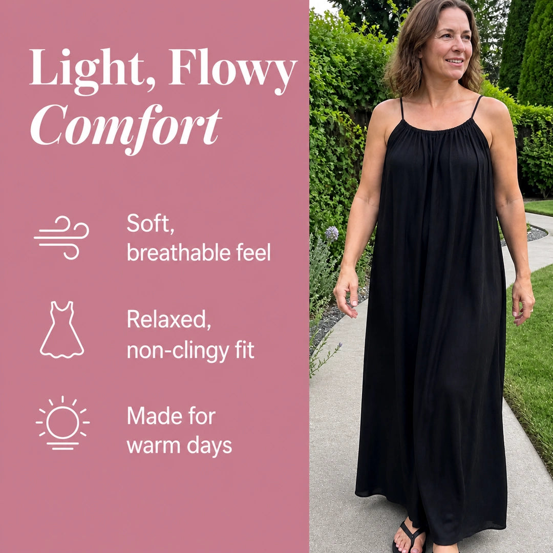 Amara - Flattering Backless Cami Dress