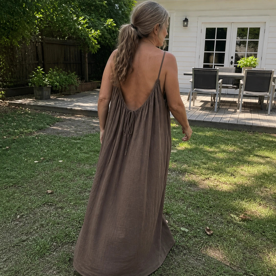 Amara - Flattering Backless Cami Dress