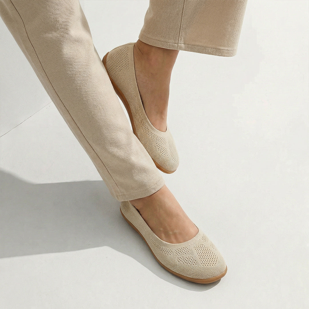 Monroe Ultra Comfortable Knit Ballet Flats