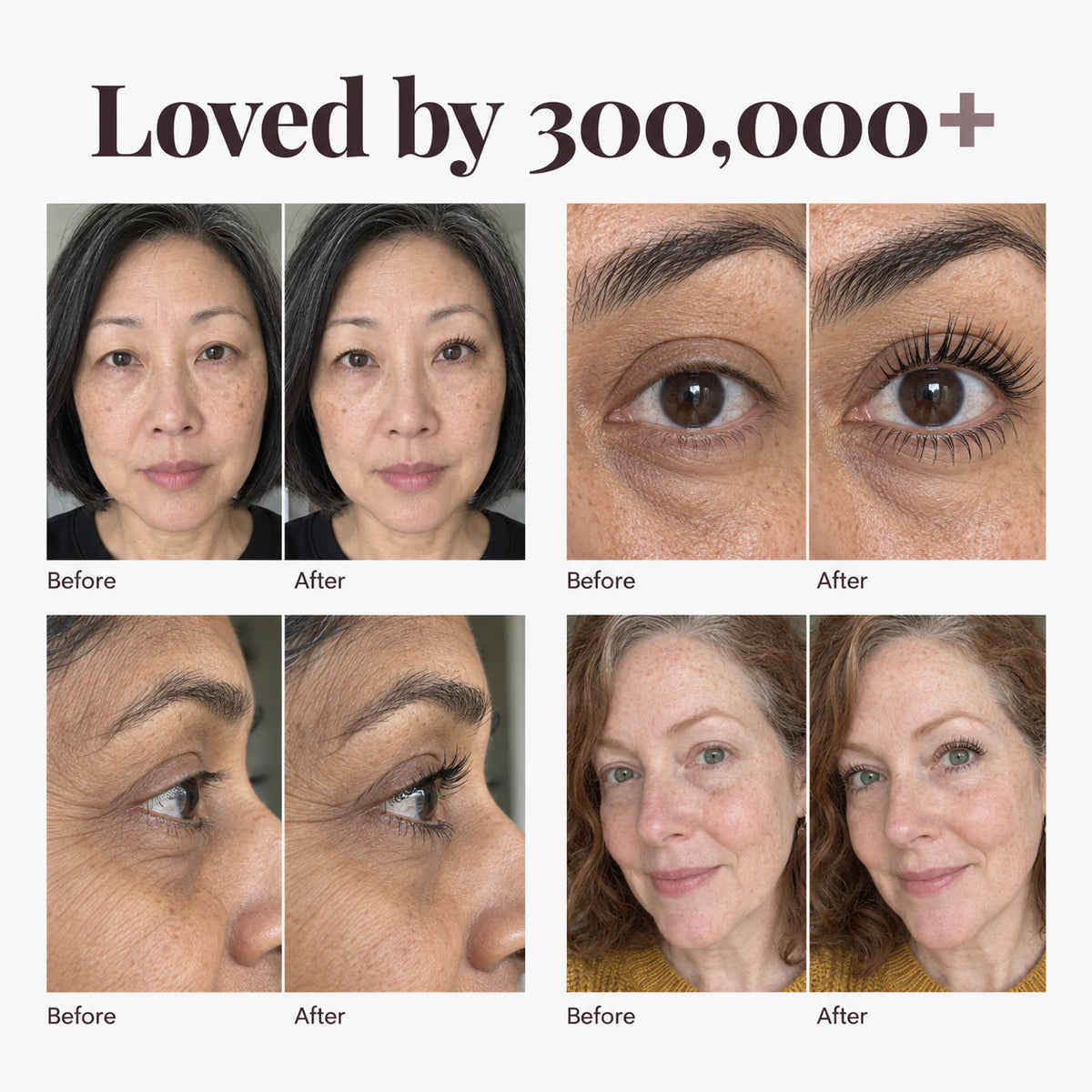 Korean Peptide Mascara for Mature Lashes