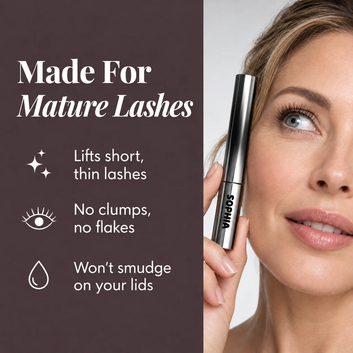 Korean Peptide Mascara for Mature Lashes