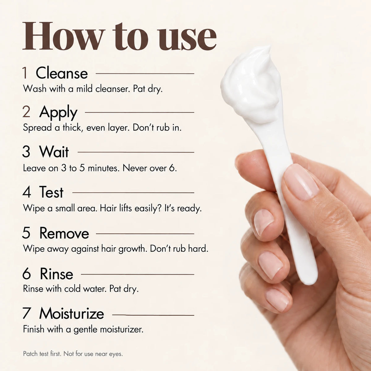 Gentle Coconut Oil Facial Hair Removal Cream